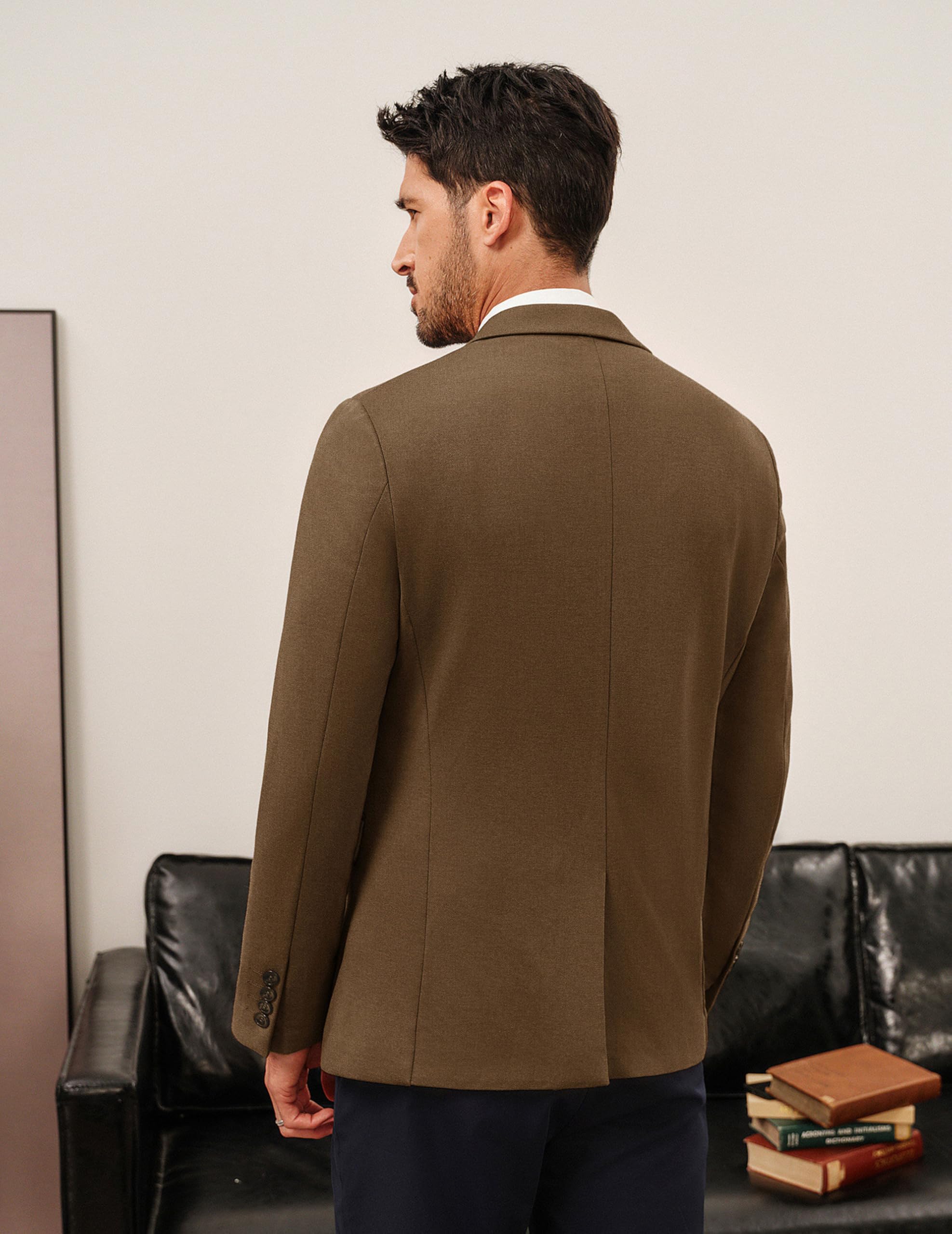 PJ PAUL JONES Herren Sakko Sportlich Freizeit Blazer Jackett 1 Knöpfe Modern Regular Fit Anzugjacke