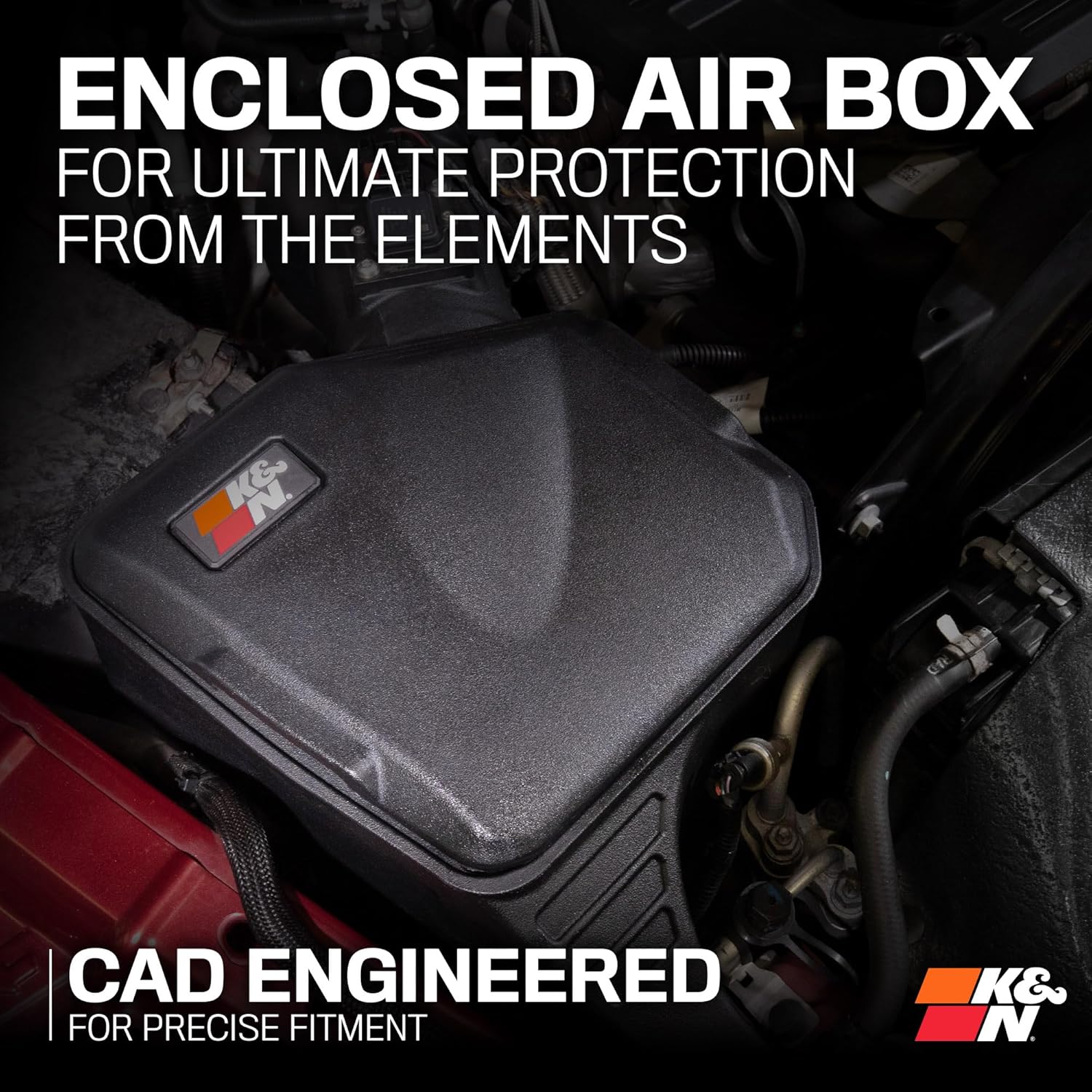 K&N Cold Air Intake System: High-Flow Air Filter, Increase Performance & Towing: Compatible with 2013-2018 RAM: 2500, 63-1592