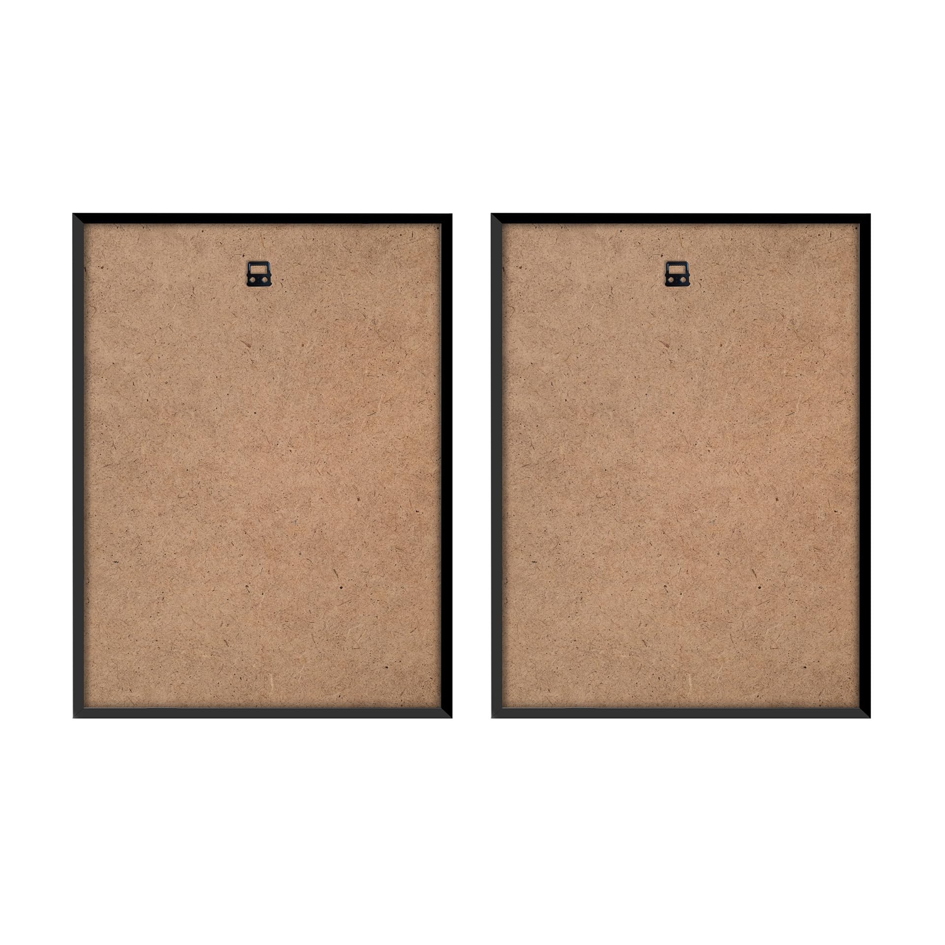 STYLER Lot de 2 images 30 x 40 cm (prêt à suspendre) avec cadre de qualité supérieure - Paysages naturels pour salon et chambre à coucher - Rivière, lac, paysage naturel, montagnes