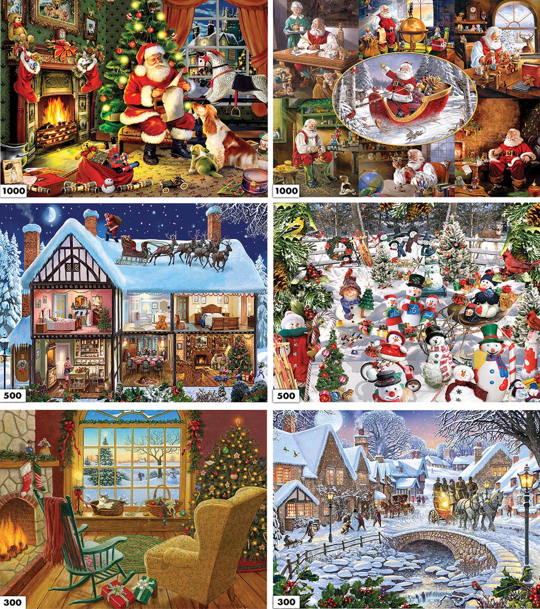 White Mountain Puzzles 6-in-1 Holiday Selection Puzzle - 3600 Piece Jigsaw Puzzle