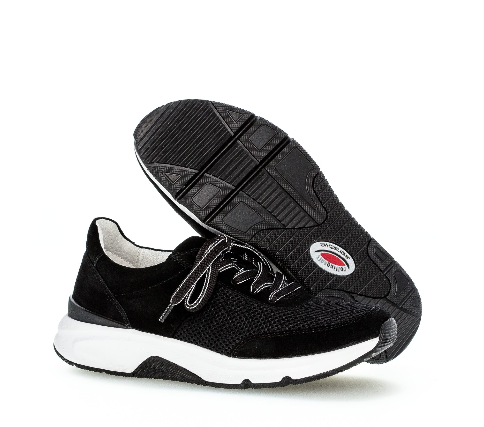 Gabor Damskie buty typu sneaker, damskie sneakersy, czarny 37, 39 EU