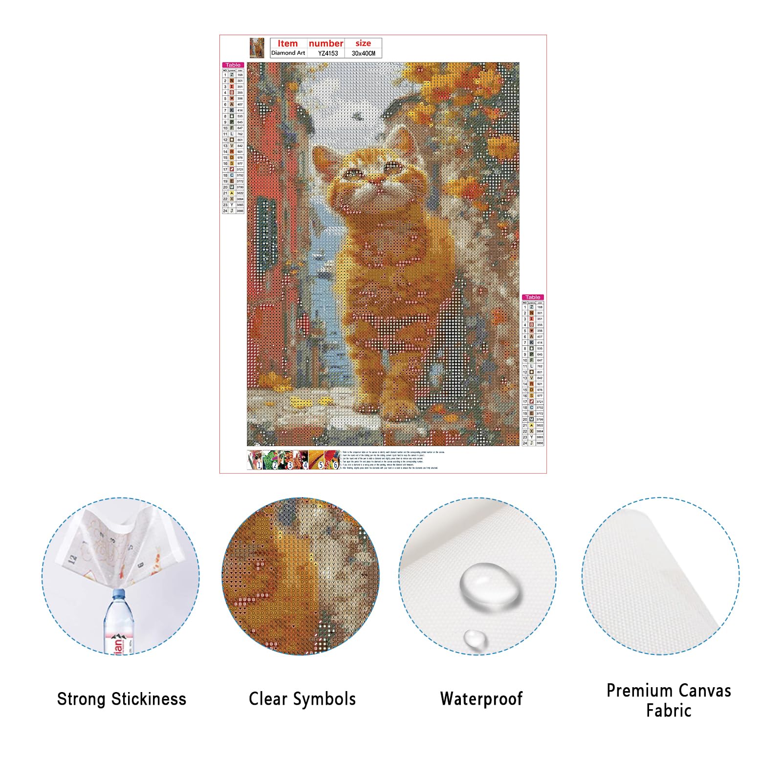Diamante Quadrato 50x40cm gatti square diamond painting adulti amici