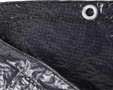 Blue Wave Bronze 20 ft x 44 ft Rectangular Winter In Ground Pool Cover Blocks Debris & Sunlight with 8-Year Protection for Off-Season - With Solid Polyethylene Shield, 4 ft Overlap, Cable, Winch