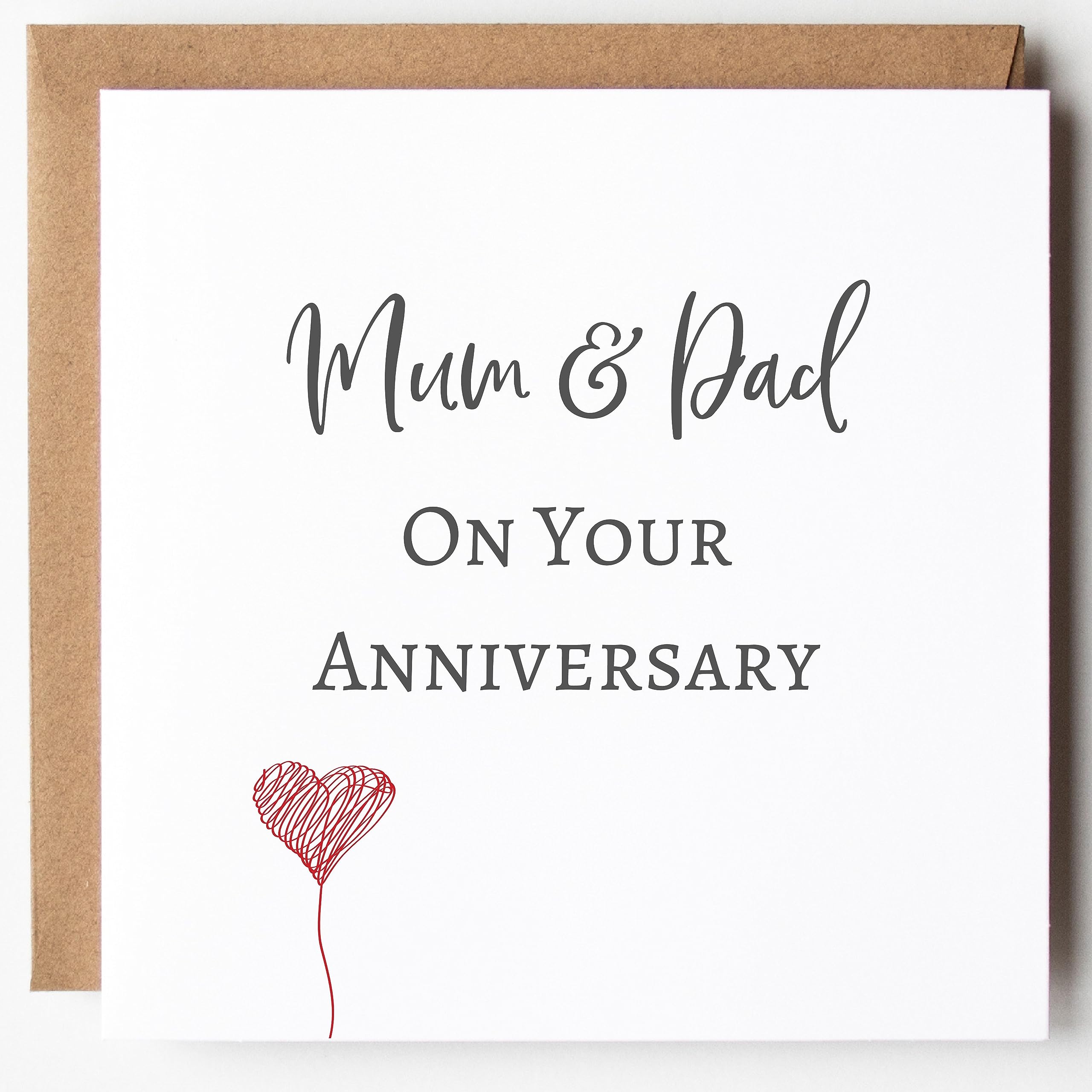 Maxter and Boo Parents Anniversary Card - Mum & Dad Anniversary Cards - Cute anniversary cards - 15cmx15cm