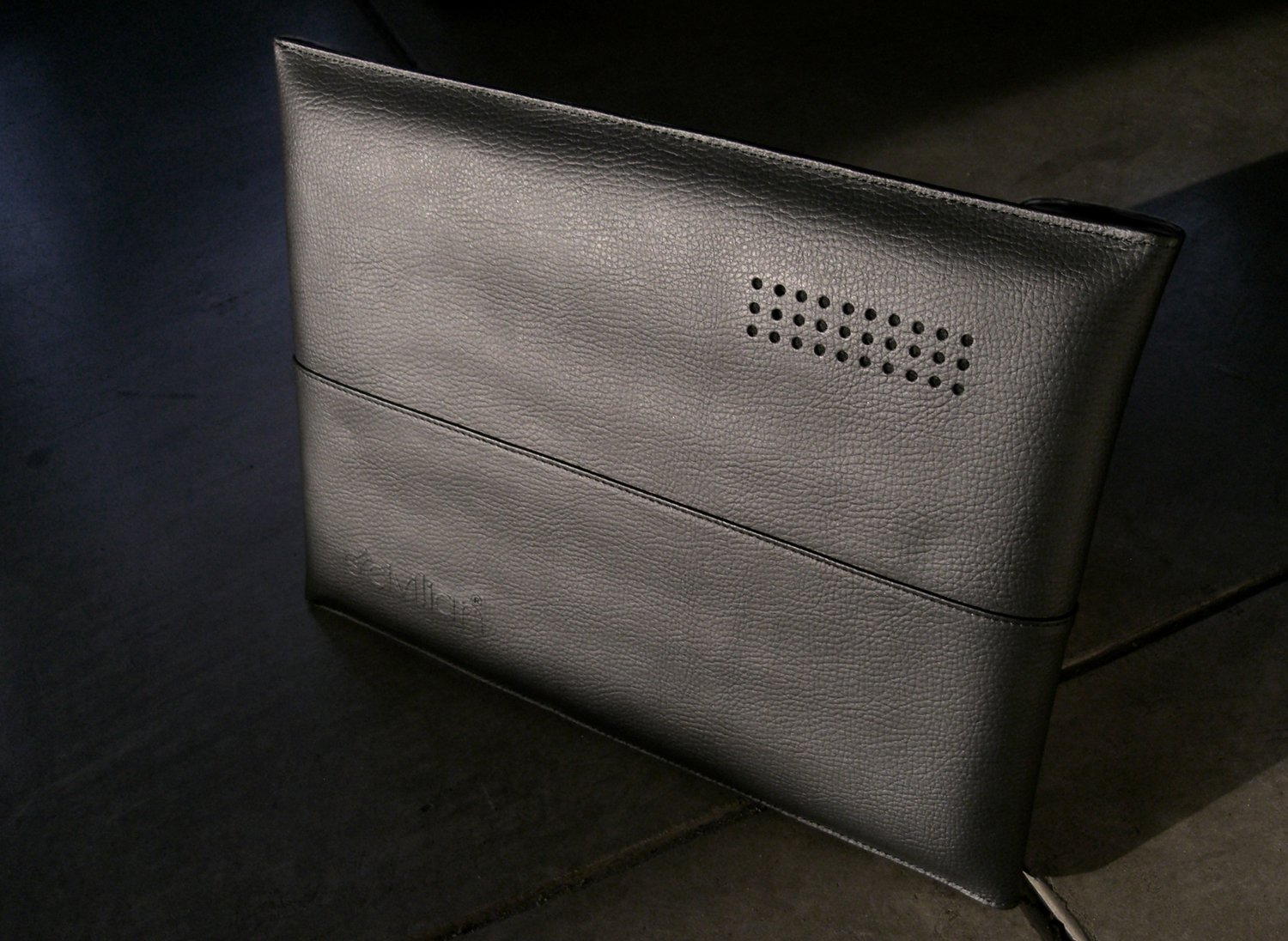 CivilianLab Manila - Funda para MacBook Air (Piel, 11"), diseño de sobre, Color Negro