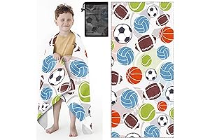Microfiber Beach Towels for Kids Oversized 30"x60"