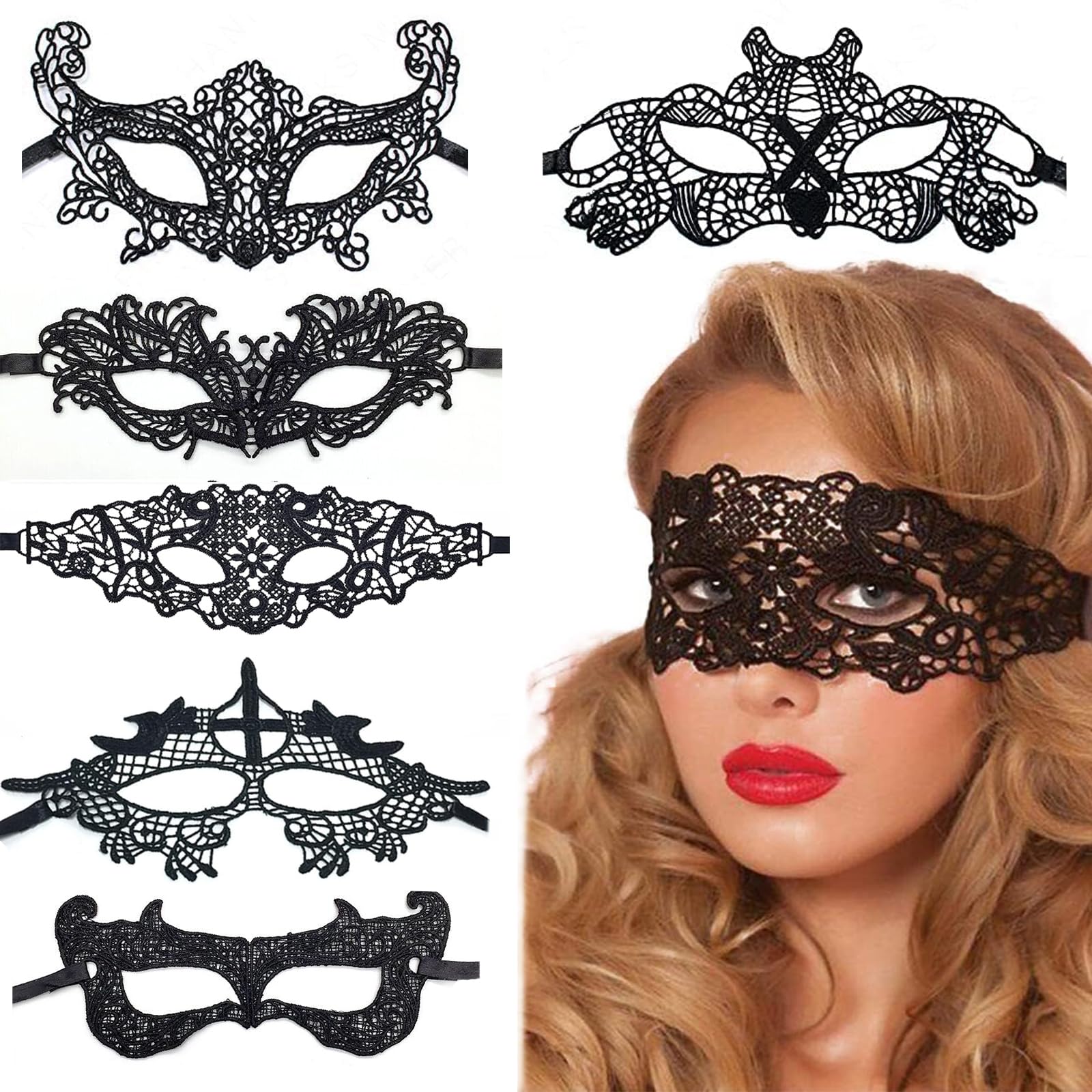JCSTEU Mascarada Máscara Sexy Mujer Fashion Cortado con Láser para Metal Partido Cosplay Veneciano Máscara