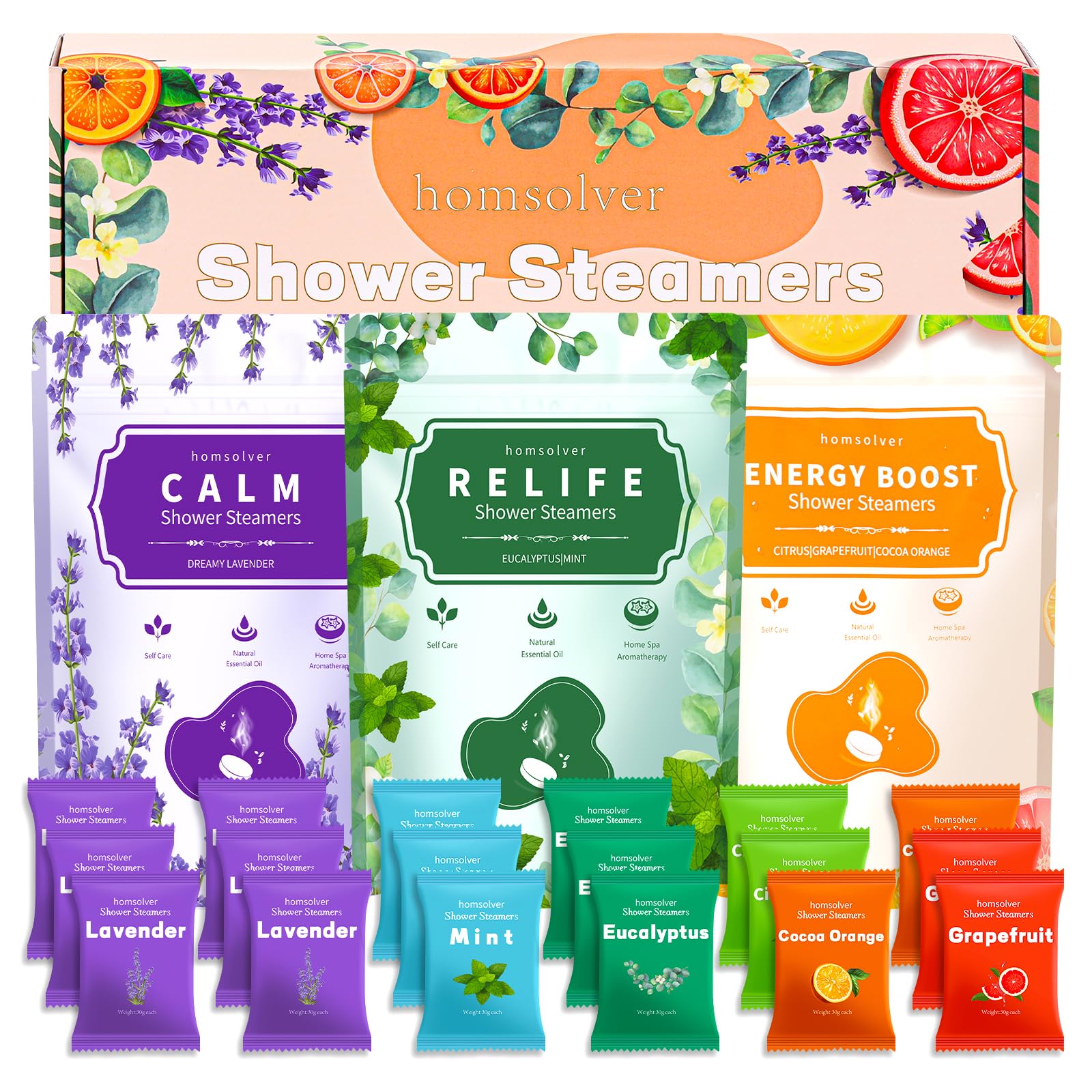 18 Pack Valentines Galentines Romantic Day Birthday Gifts for Her, Shower Steamers Aromatherapy Valentines Birthday Gifts for Her, Mom, Sisters, Best