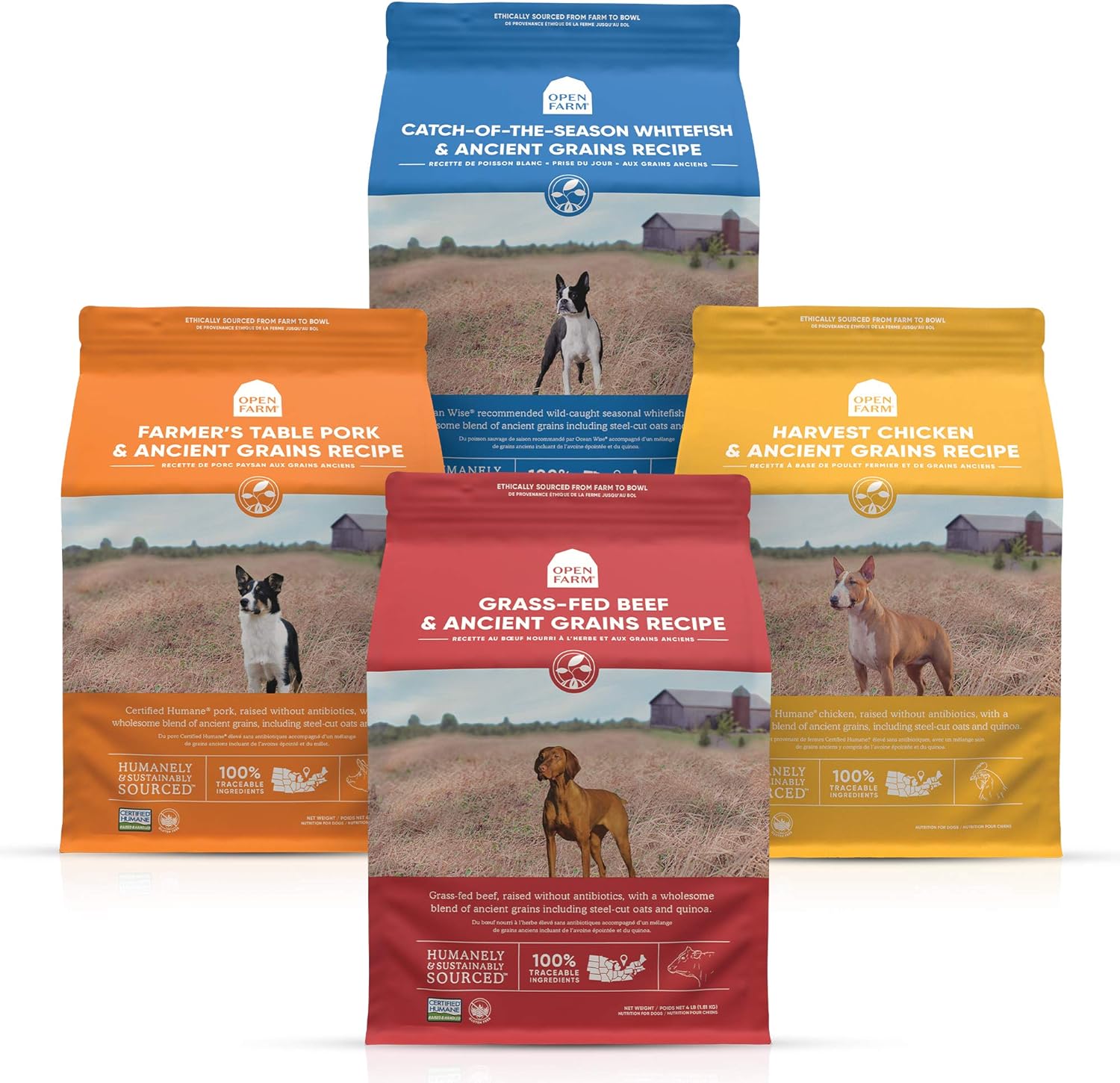 Open Farm Ancient Grain Dry Dog Food Bundle with Catchof