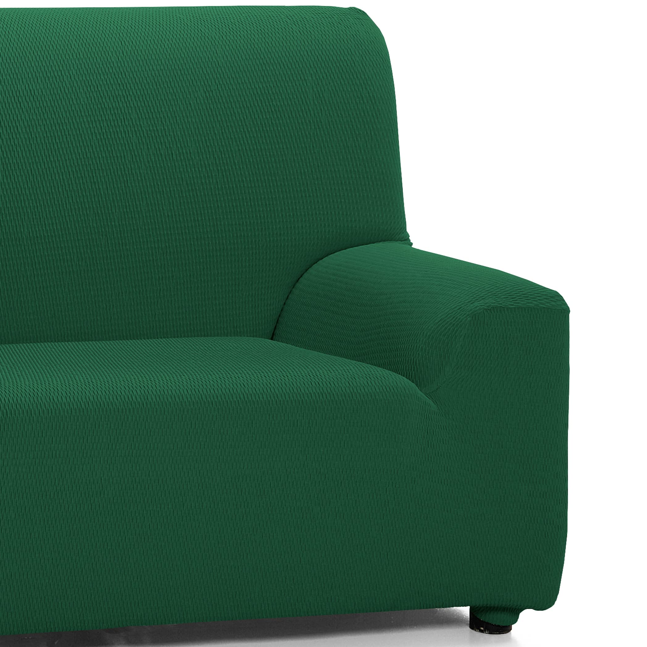Martina Home Tunez, elastischer Sofabezug 2 Plätze 2 Plazas (120-190 cm) Flaschengrün (Verde Botella)