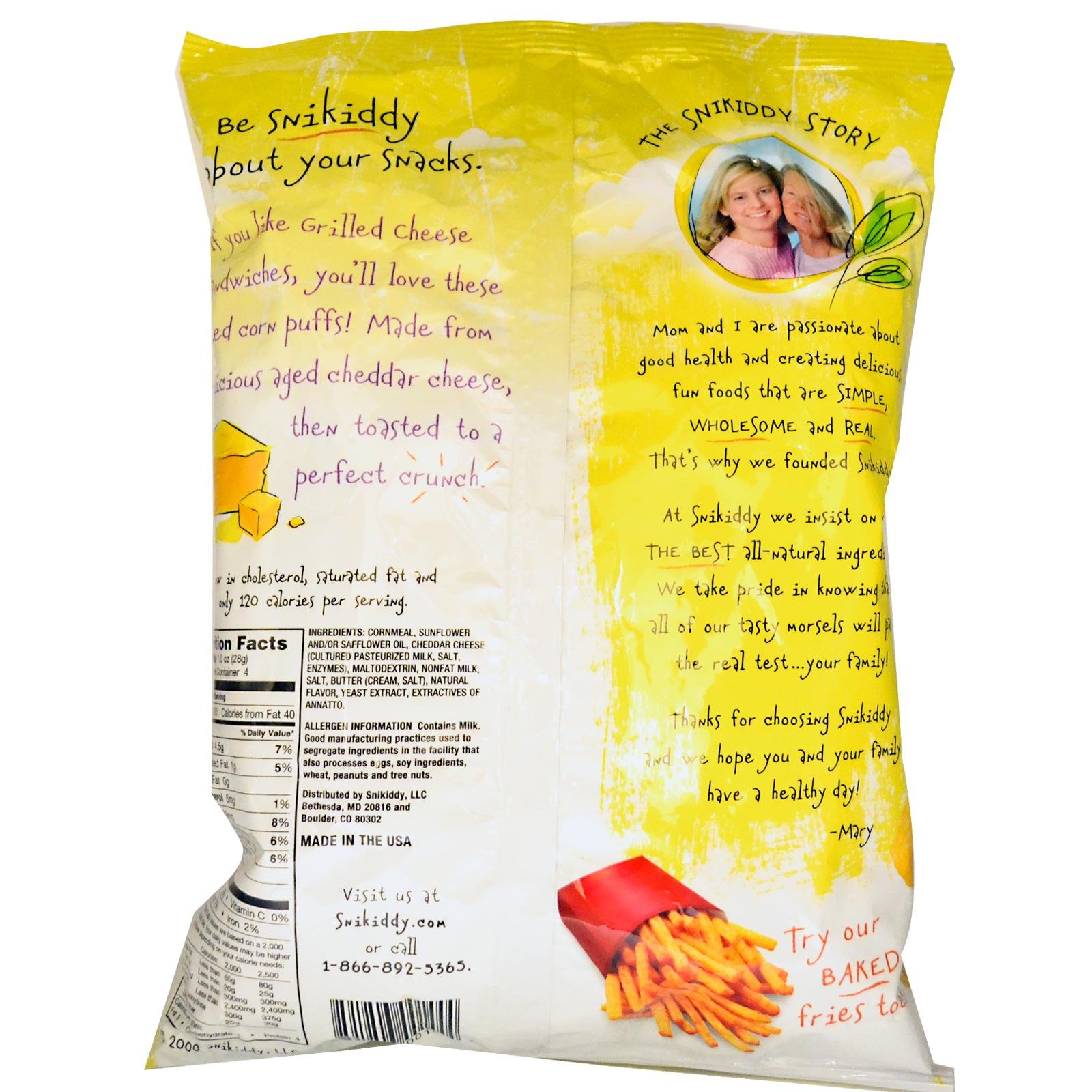 Snikiddy Snacks Puff Share Grlld Chs, 4 Ounce