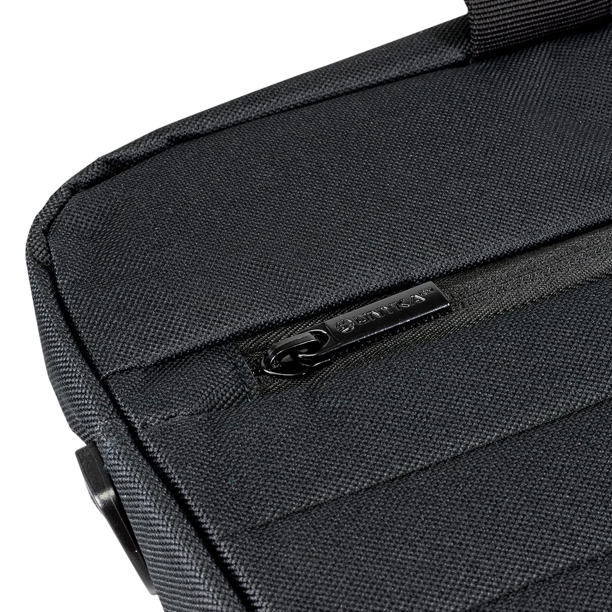 UNYKAch Urban MA17 17.3" Waterproof Padded Laptop Case Black 17.3" with Inner Pockets and Adjustable and Removable Strap