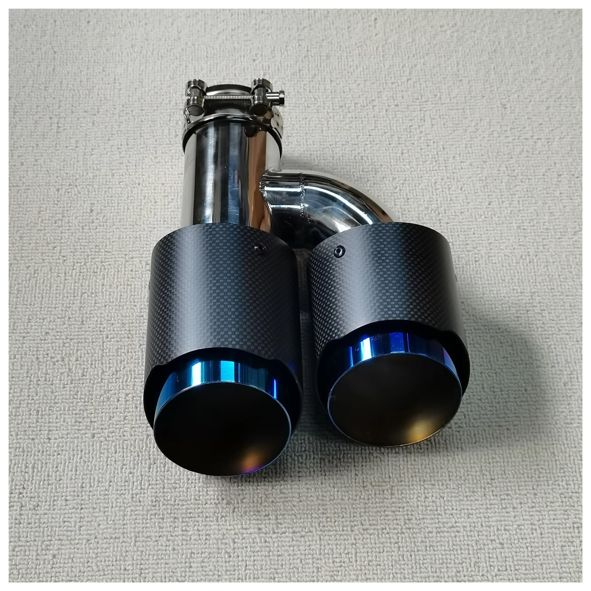 Amazon | 排気テールエンドパイプ 1ペア カーボンファイバー 排気