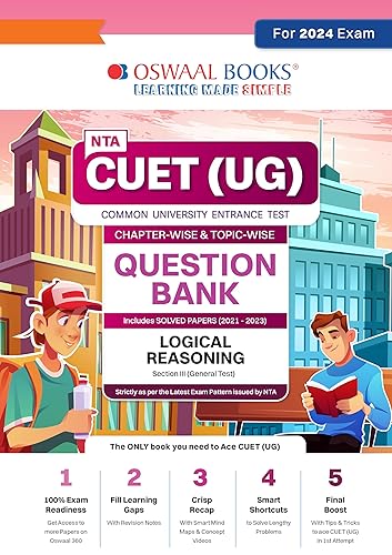 Oswaal NTA CUET (UG) | Question Bank Chapterwise &amp; Topicwise Logical Reasoning (2024)