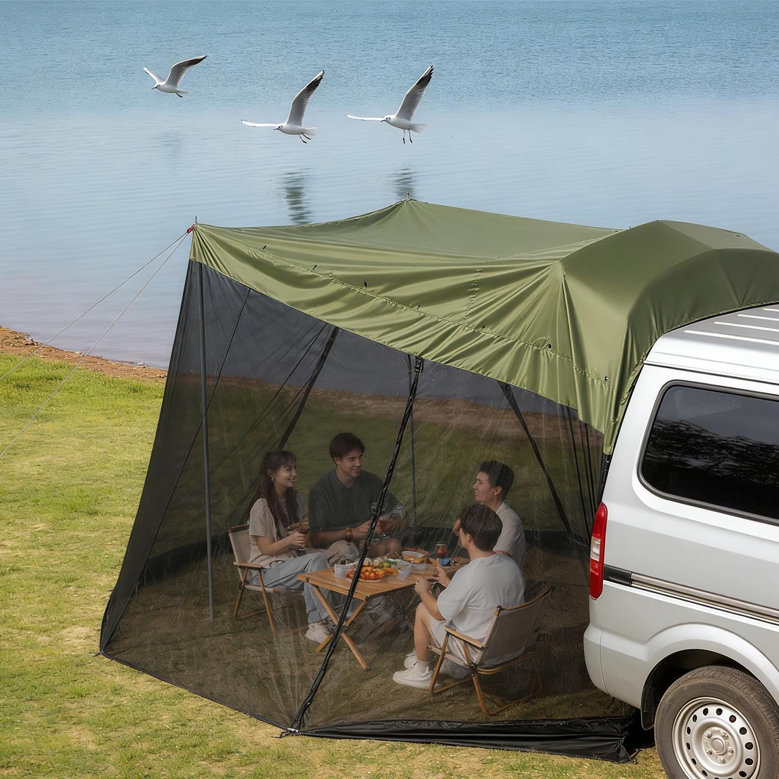 Carpas para acampar con SUV Refugio Impermeable Con