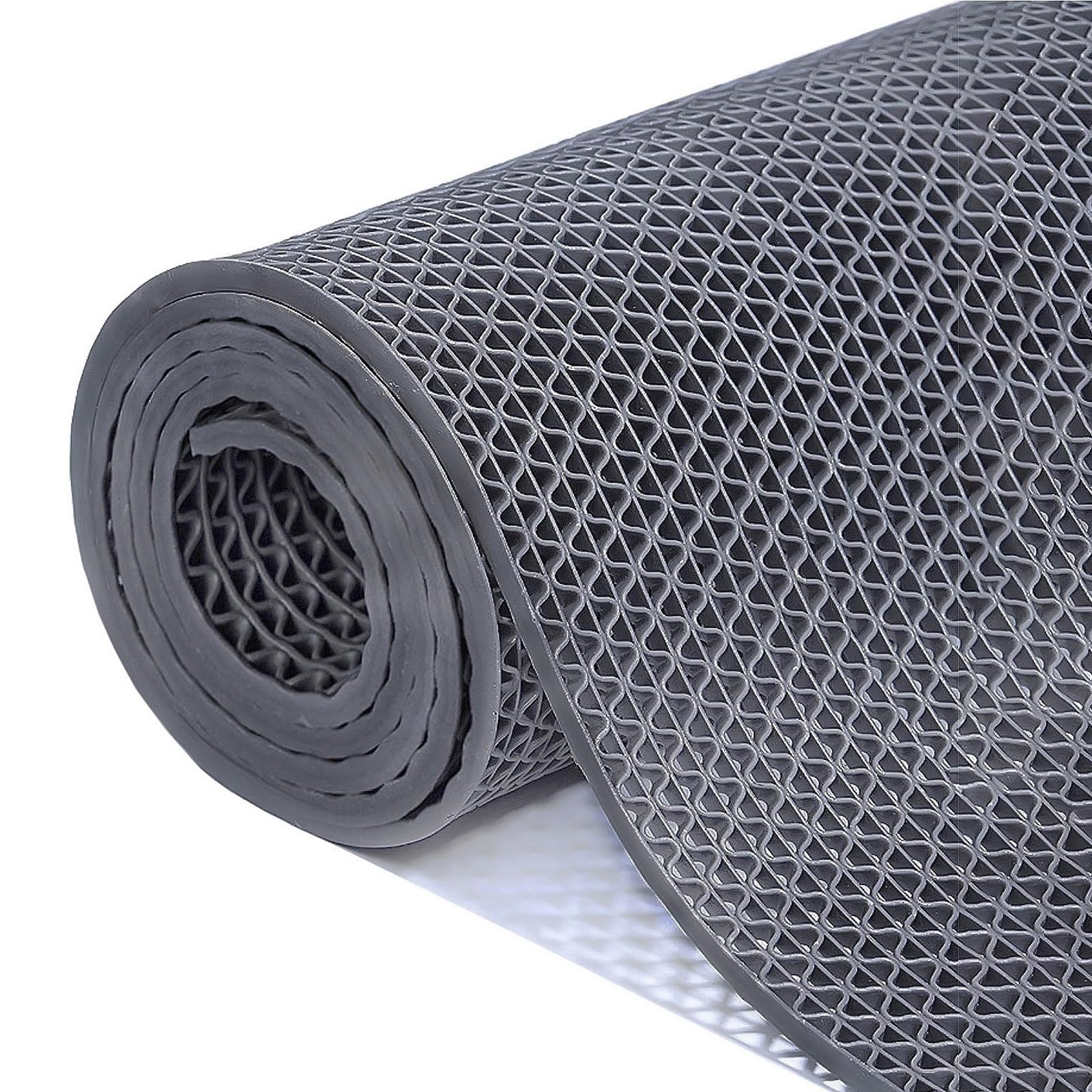 QIYFOZ 5mm Thick PVC Drainage Mat Non-Slip Commercial Wet Area Mat for Pool Garage Bathroom Restaurant Doorway - Ideal for Heavy Traffic and Water Drainage