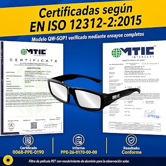 Pack of 3 Eclipse Solar Glasses ISO 12312-2 Approved Plastic 2026