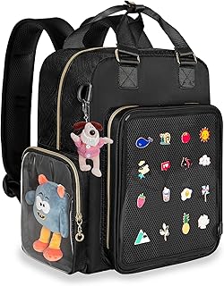 Ita バックパック ピンディスプレイバッグ インサート付き かわいいイタバッグ アニメコスプレやコンサート用 (特許デザイン)