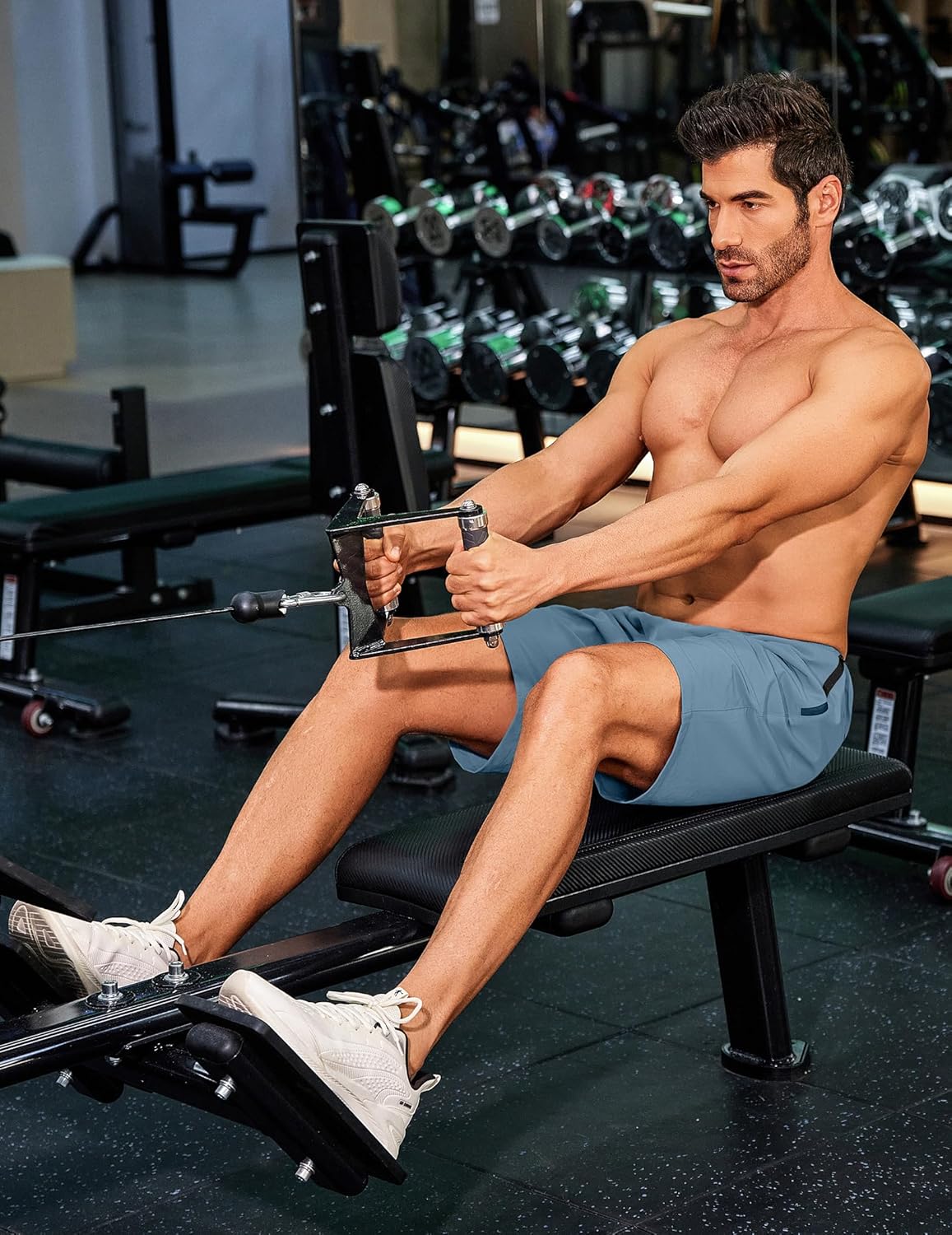 COOFANDY Men's Gym Workout Athletic Shorts Running Jogger Quick Dry Lightweight Shorts with Zipper Pockets - Image 4