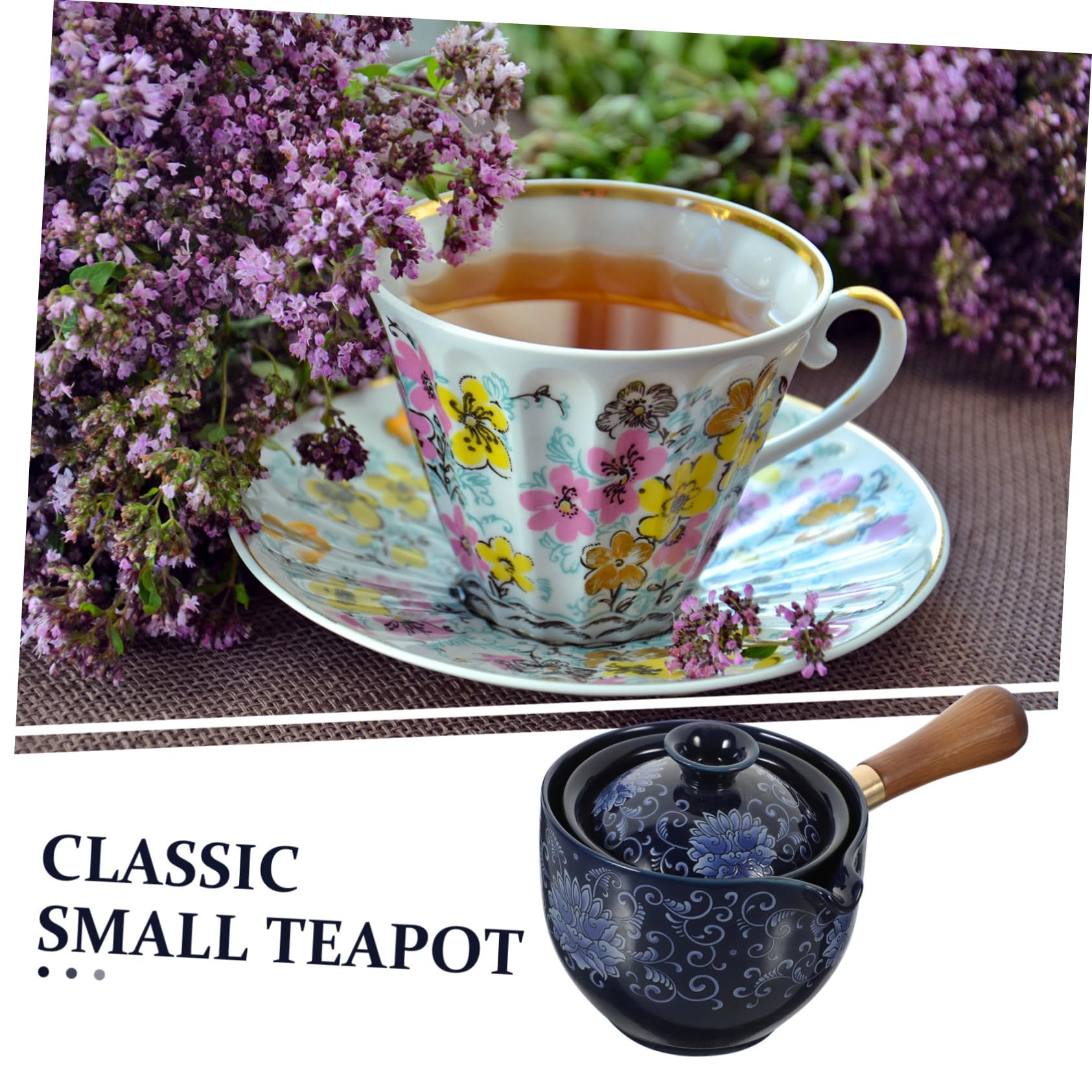 Teekanne mit drehbarem Seitengriff, Kung-Fu-Teetasse, Kyusu-Teekanne, Schokoladenwärmer, Cezve-Kaffeekanne, drehbare Teekanne, chinesische Teekanne, dekorative Teekanne, Reise-Keramik-Werkzeug, Hol