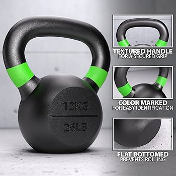Amazon | Synergee 12kg 鋳鉄ケトルベルウェイト 筋力