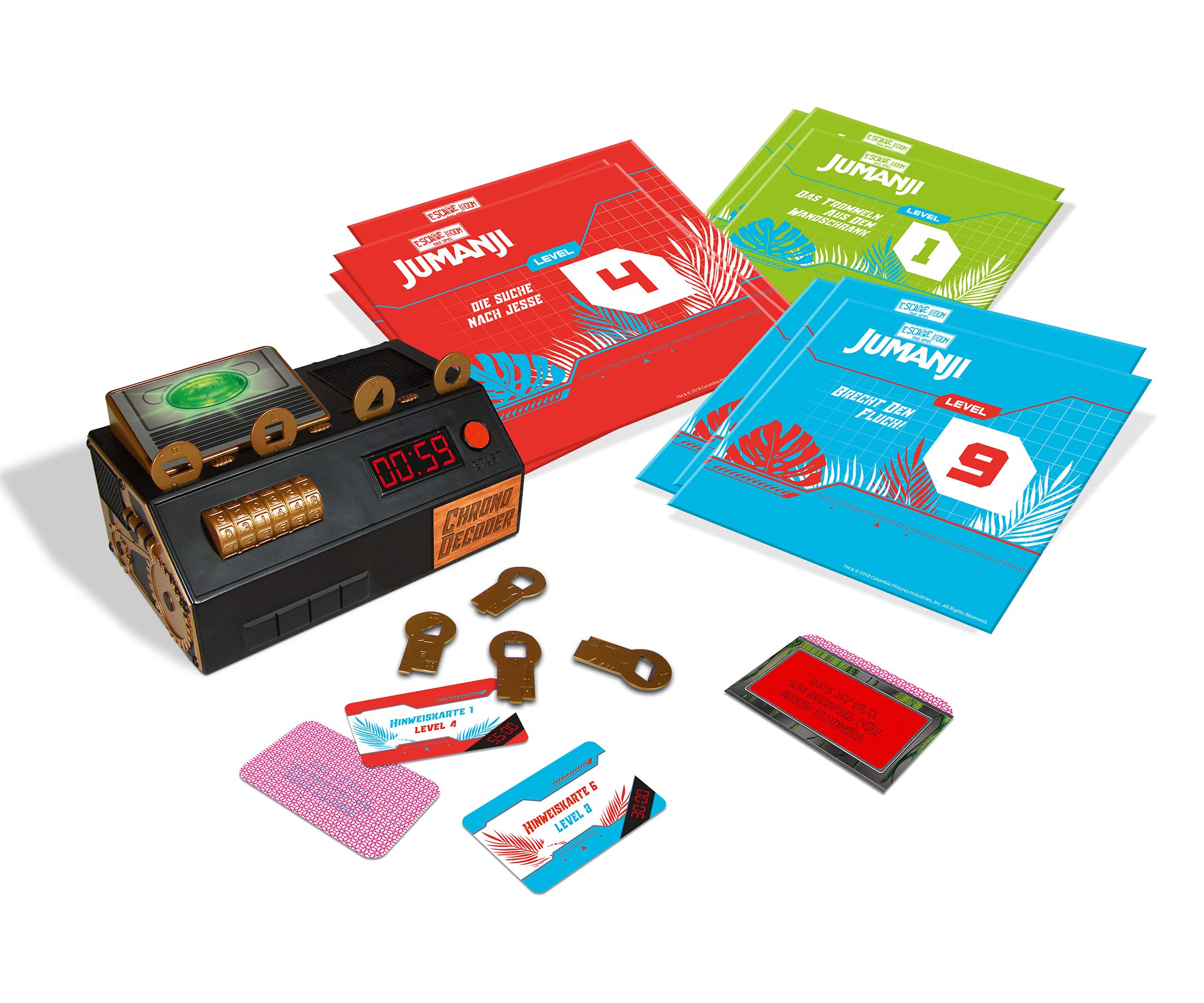 Escape Room das Spiel - Jumanji, inkl. 3 Fällen und Chrono Decoder