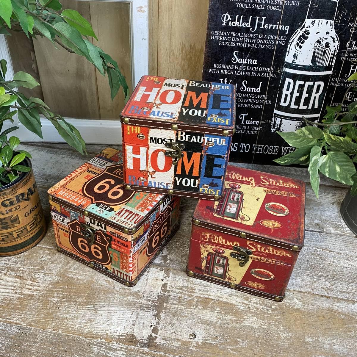 アンティーク小物入れ三点セット