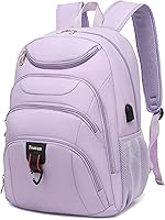 Vista 16 de Mochila para laptop Boavan para hombres (Negro, 15.6), Rosa(Amour Pink), Elegante