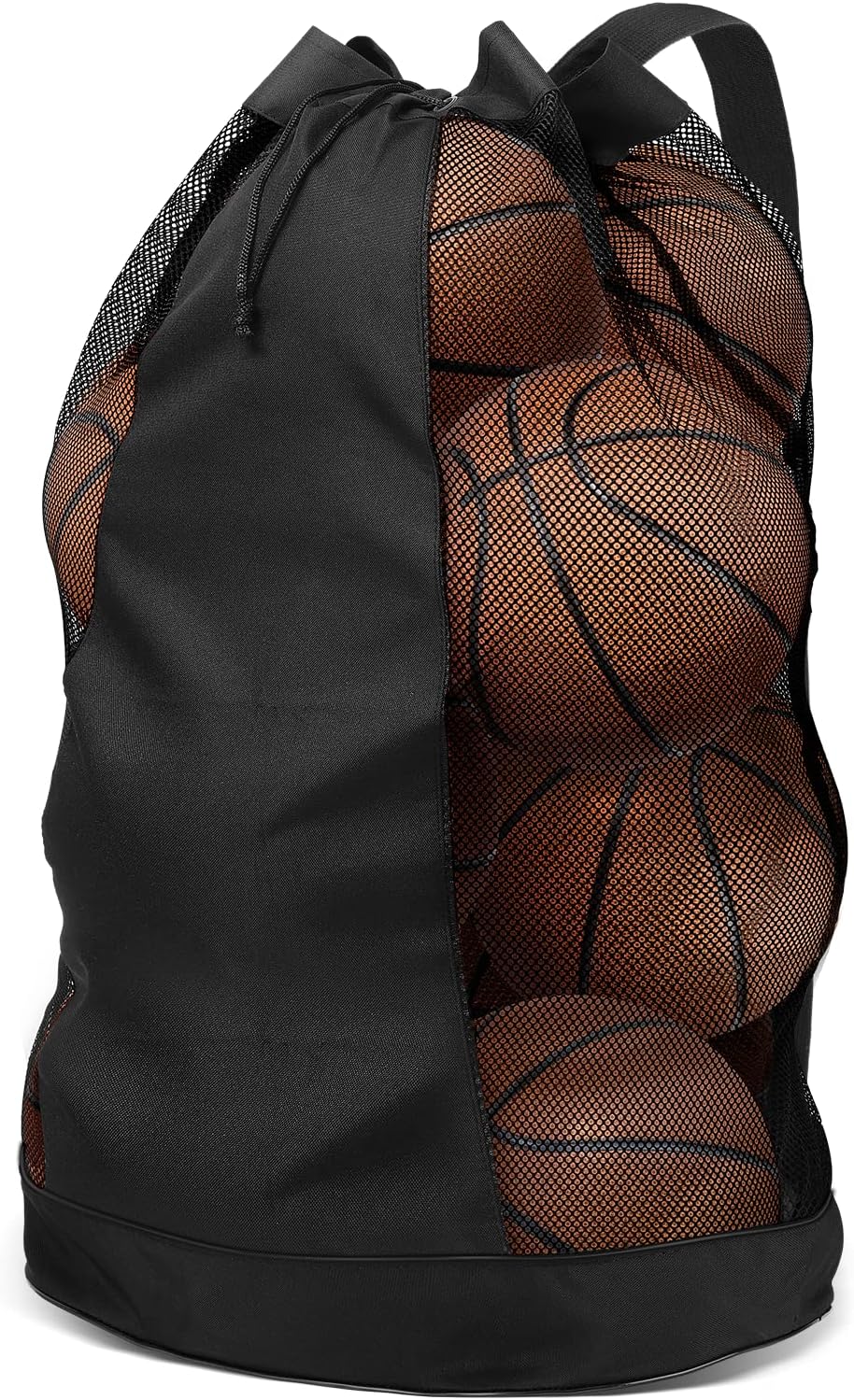 Brynnl Extra Ball Bag,Large Mesh Equipment Bag Black