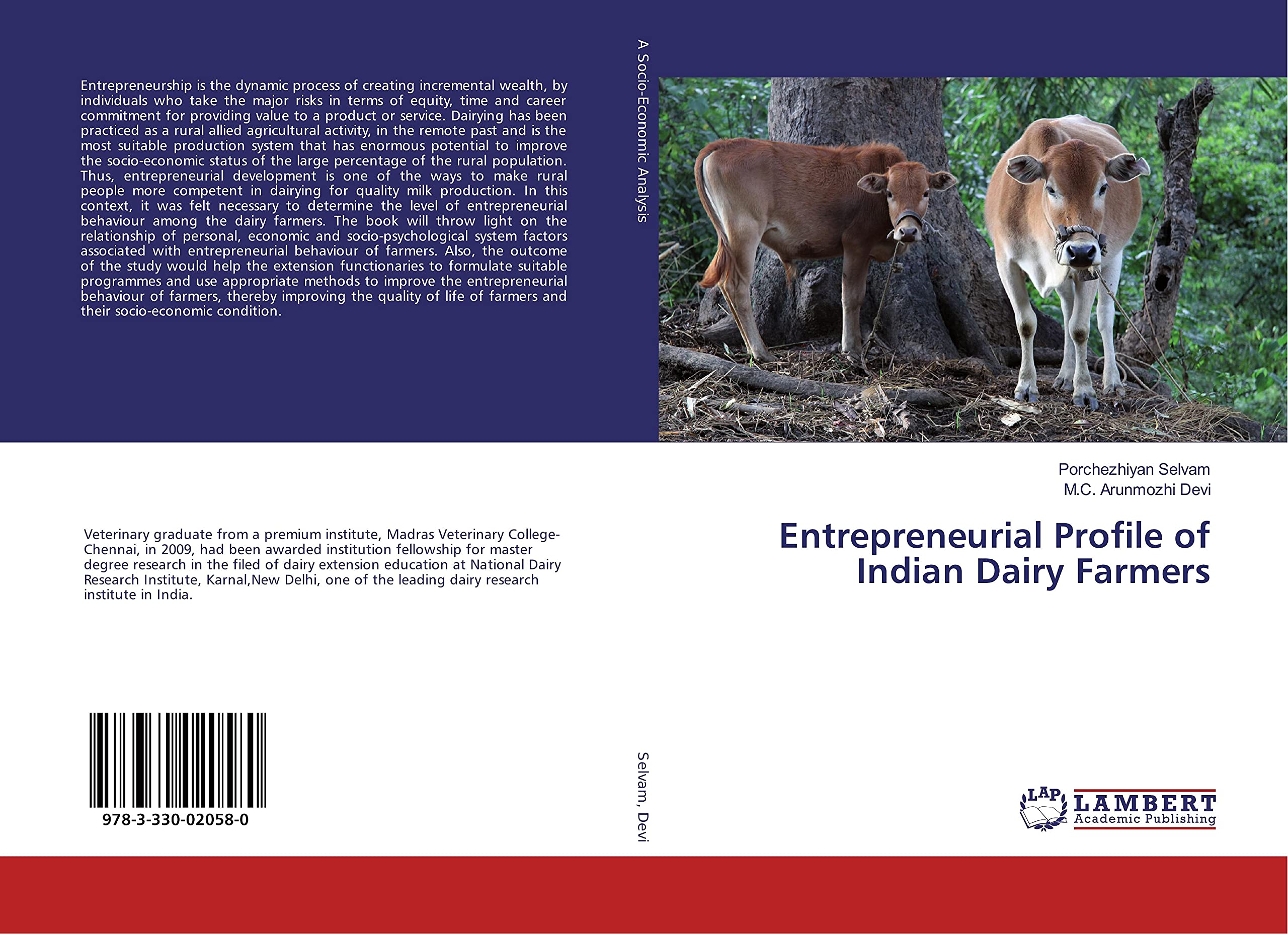 Livre Indian Dairy Farmers et analyse du profil entrepreneurial agricole