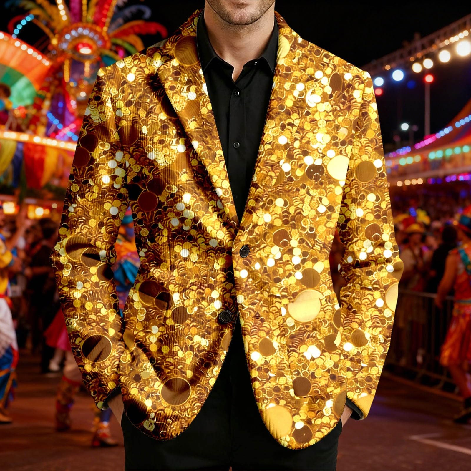 Elegante chaqueta de pana con estampado de esmoquin para hombre, estilo casual para fiestas, bodas y eventos nocturnos, discotecas, escenarios