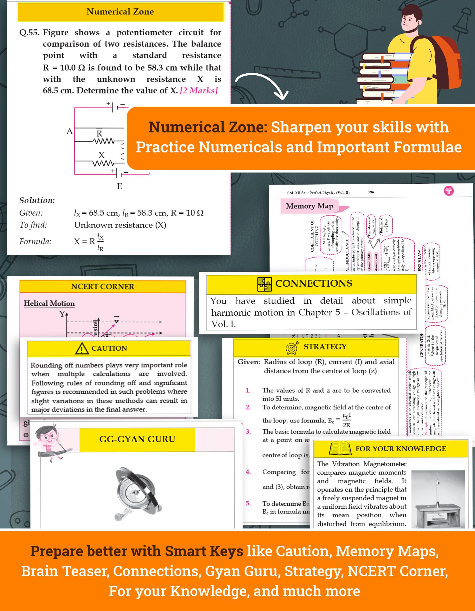 Std 12 Physics 1 & 2 Books | SYJC Science | HSC Maharashtra Board | Includes Previous Year Board Questions, Numericals, Formulae, Memory Maps | Based on Std XII New Syllabus | Set of 2 | Perfect Notes 3