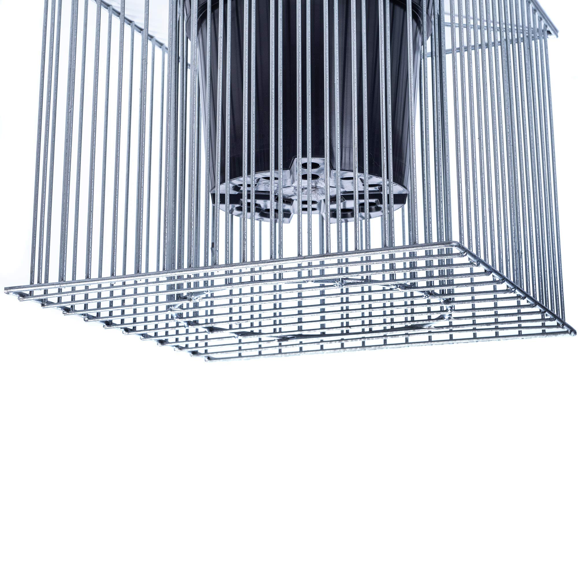 KADAX Set di 39 Gabion Casket pianta, gabion, vaso di fiori per esterno, fiori, giardino, terrazza, fioriera rotonda in acciaio zincato, fioriera, decorazione, cesto di pietra, (Ř 53 cm, H: 33