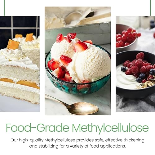 Miniatura 9 de Metil celulosa 400 viscosidad de grado alimenticio (2.2 libras  2.2 lbs) - Polvo de metilcelulosa orgánica para cosméticos de bricolaje - Polvo de
