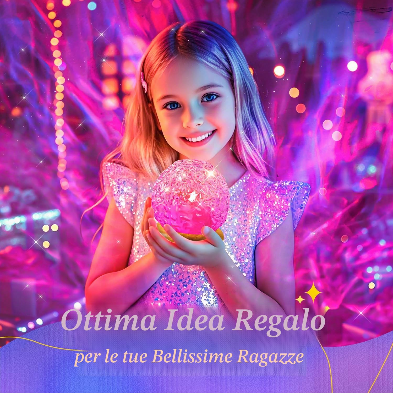 PIKOY Proiettore Aurora Boreale – 216 Effetti Luminosi, 3-in-1 Aurora Boreale/Tramonto/Onda Oceano, Telecomando & Controllo USB, Decorazione Camera da Letto & Regalo per Tutti gli Età