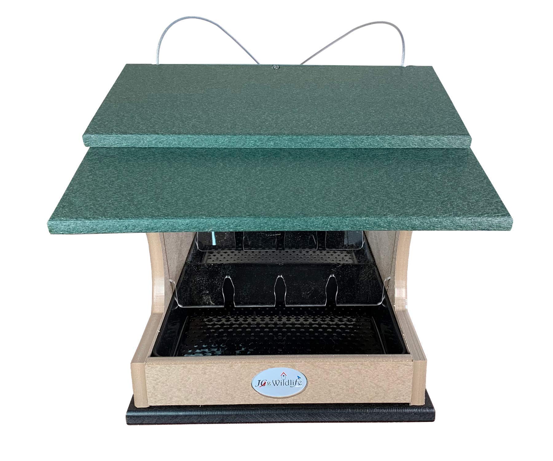 JCS Wildlife Large Poly Hopper Bird Feeder - Mounting Pole Bundles Available! - Picture 40 of 48