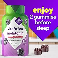 Vista 6 de Vitafusion Vitaminas gomosas de melatonina extra fuertes, 5 mg, 120 unidades de gomitas