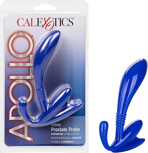 CalExotics Apollo - Sondas curvadas para próstata, color azul