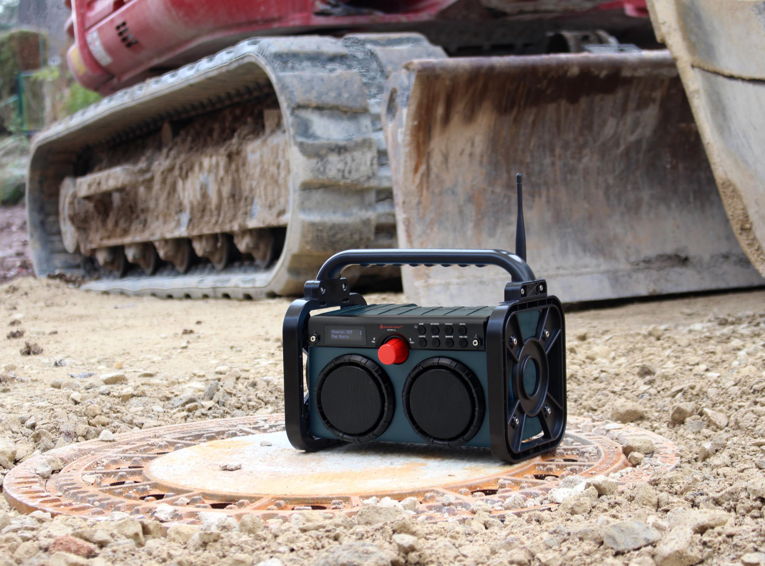 soundmaster DAB85BL Radio de Chantier Dab+, FM AUX, Dab+, FM Bleu, Noir
