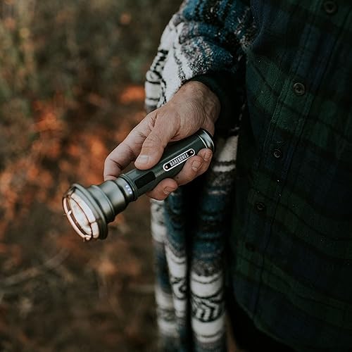 Miniatura 6 de Barebones Linterna vintage - Gris pizarra, linterna LED recargable por USB, 15 horas de tiempo de funcionamiento, 170 lúmenes, compacta y duradera,