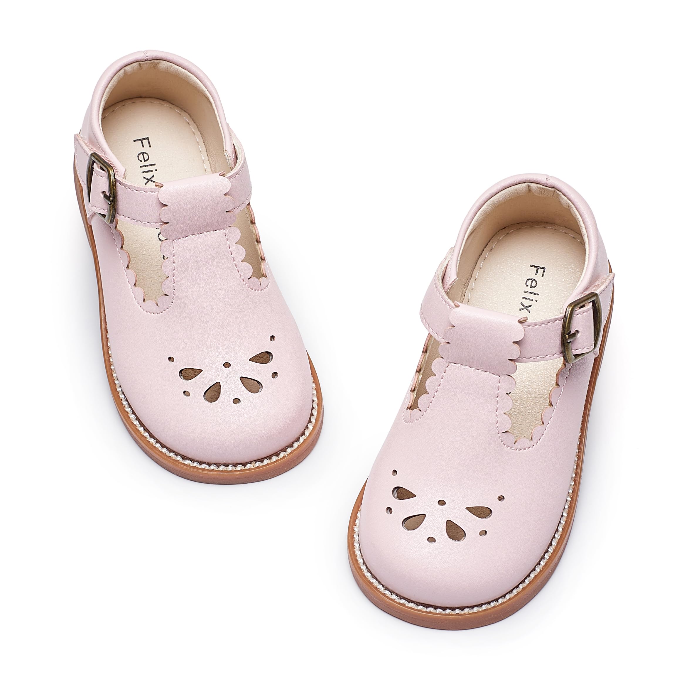 Felix & Flora Toddler Little Girl Mary Jane Dress Shoes - Ballet Flats for Girl Party School Shoes — view 71
