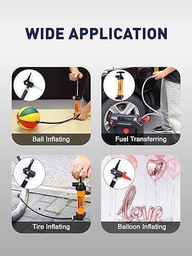 Miniatura 8 de SMART JERRY - Bomba de sifón para gasolina, bomba de transferencia de fluidos automotriz, kit de bomba anticongelante RV, bomba de transferencia de