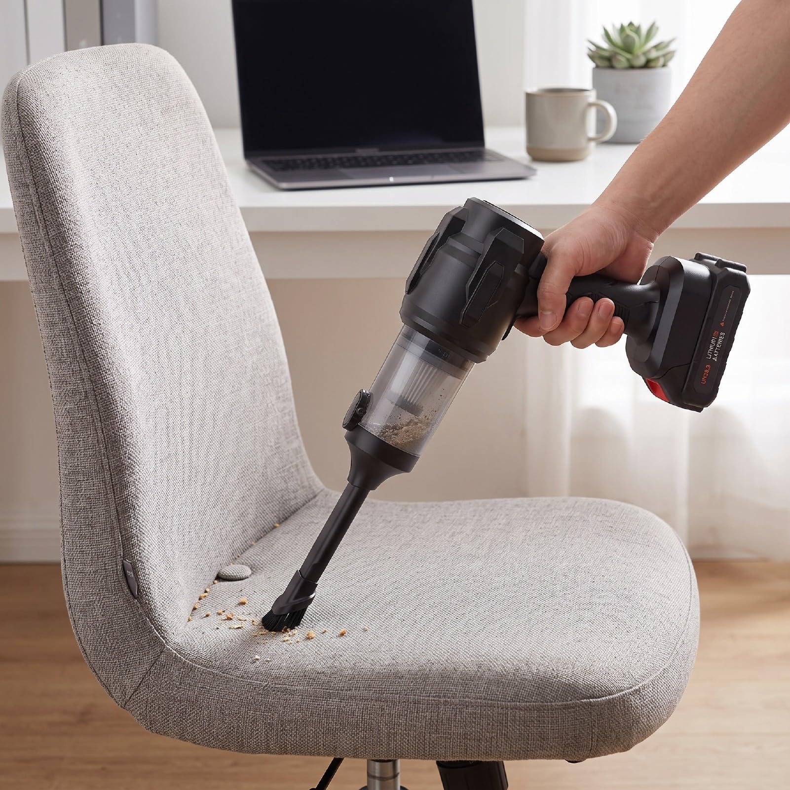 Brrnoo Auto Staubsauger 2 in 1 Akku 20KPa Saugkraft 120W Motor für