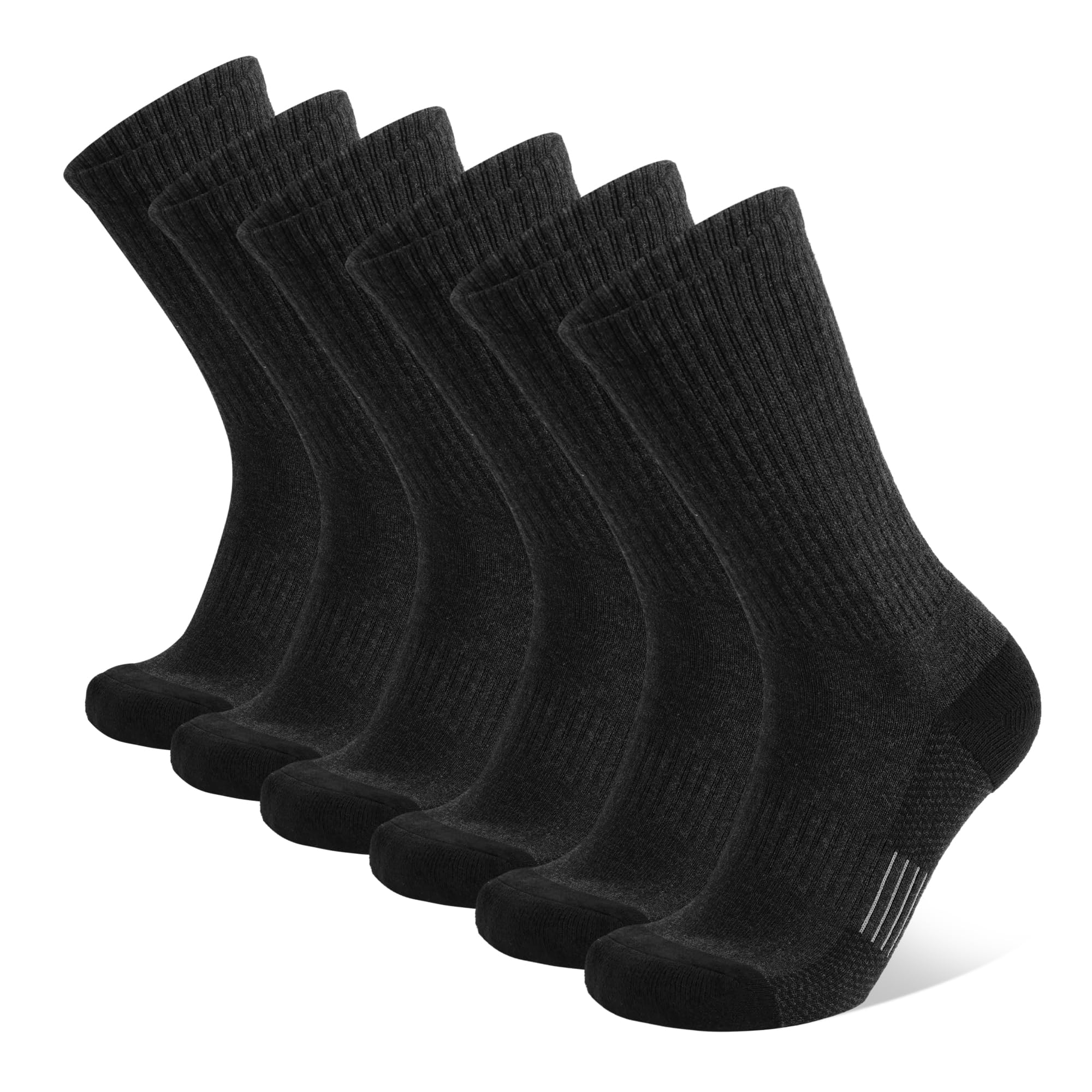 YORJOSOX Socken Herren 43-46 39-42 Wandersocken Crew Sportsocken Gepolstert Trekkingsocken Baumwolle Arbeitssocken