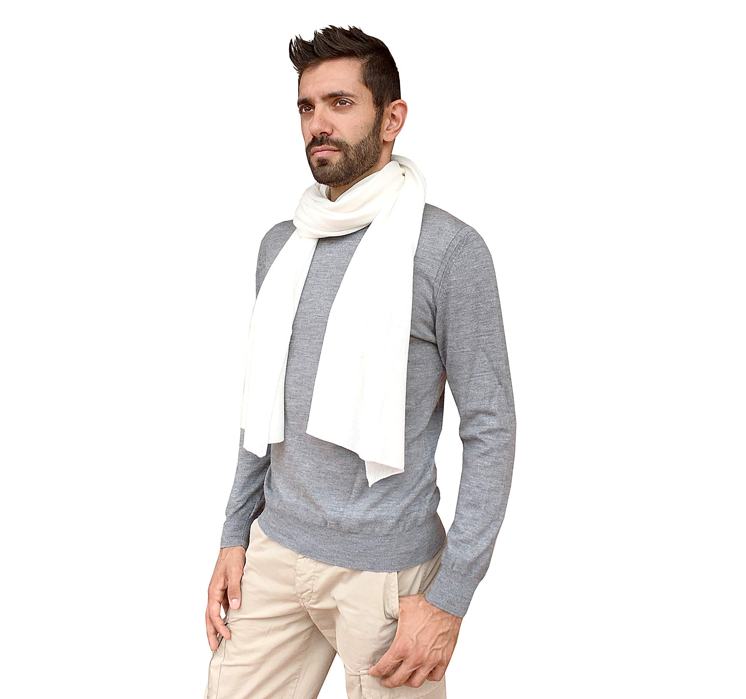 Sciarpa Uomo Invernali, Sciarpa da Uomo in 100% Puro Cachemire Morbida e Calda per l'Inverno, Sciarpa Grande Maxi