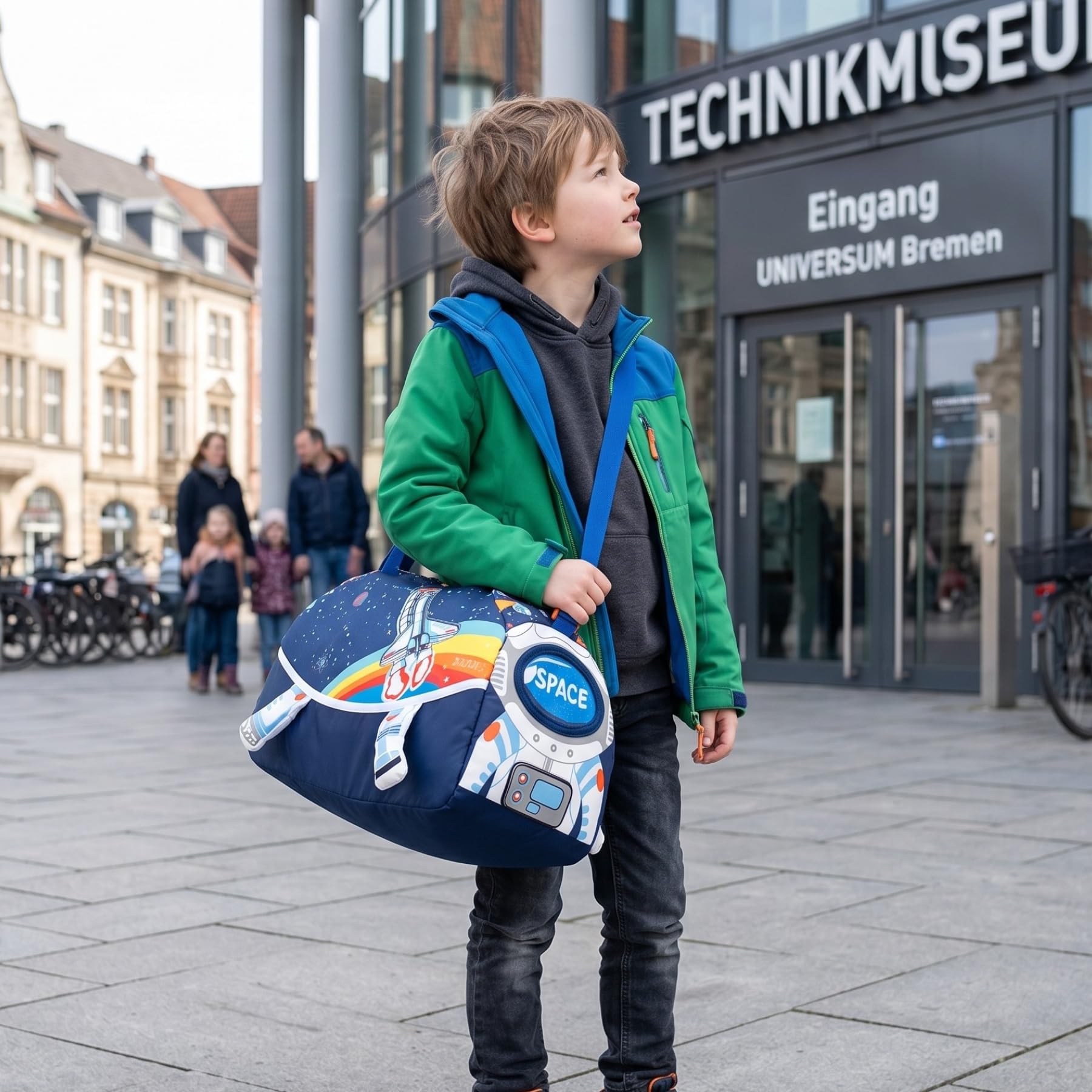 Suweir Sporttasche Kinder Schwimmtasche Jungen Mädchen Wasserdicht Badetasche Weekender Reisetasche Niedlich Outdoor Fussballtasche Duffle Bag für Reisen, Fitness, Sport, Schule