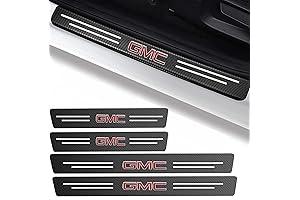 GMC Car Door Sill Protectors: Shield Your Ride with Carbon Fiber