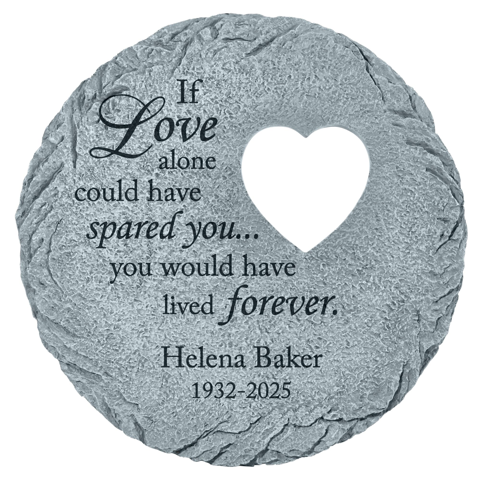 Let's Make Memories Personalized Memorial Stone Cast Resin