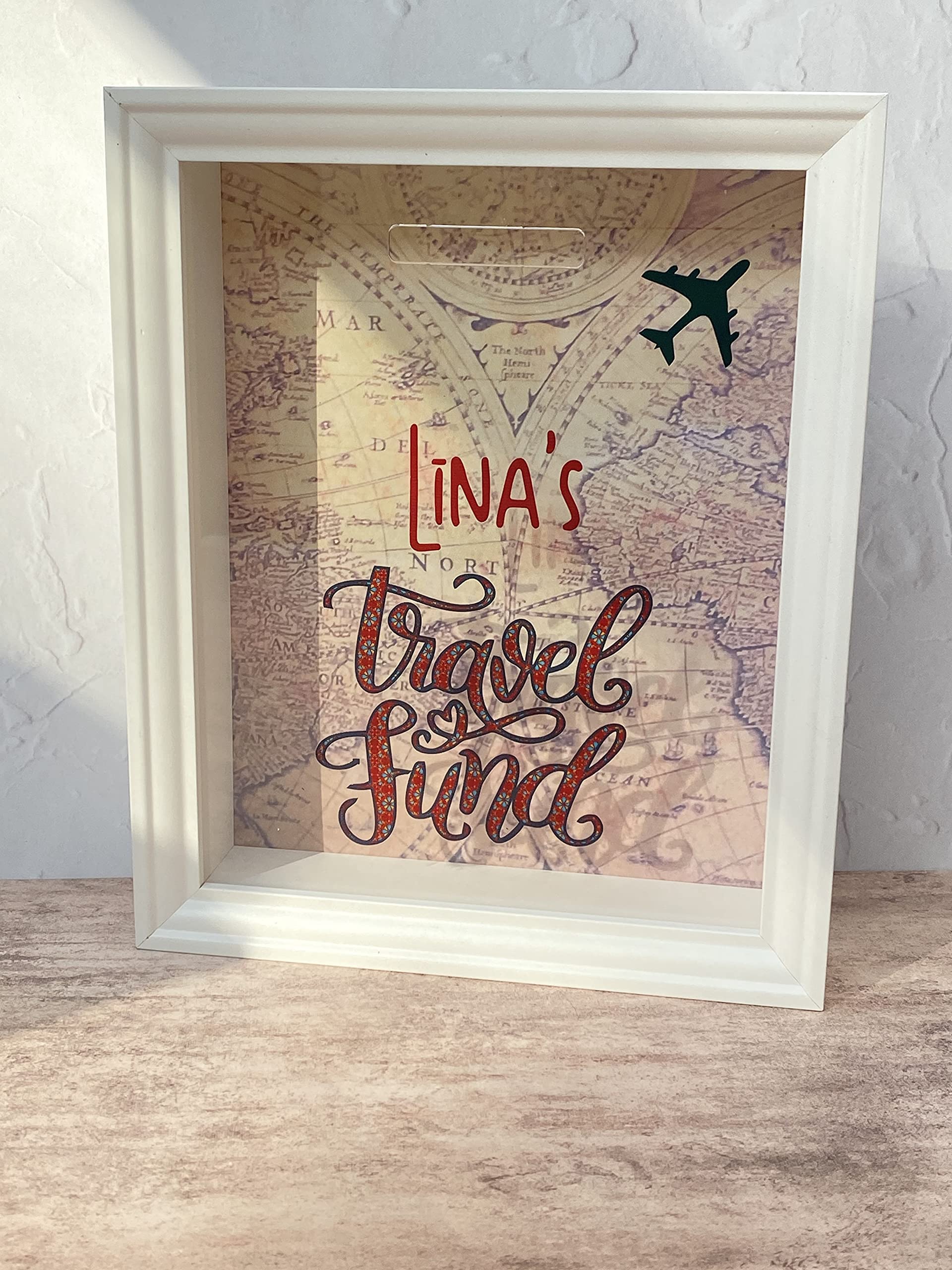 Travel Fund Adventure Money Box Travelling Gift Personalised Savings