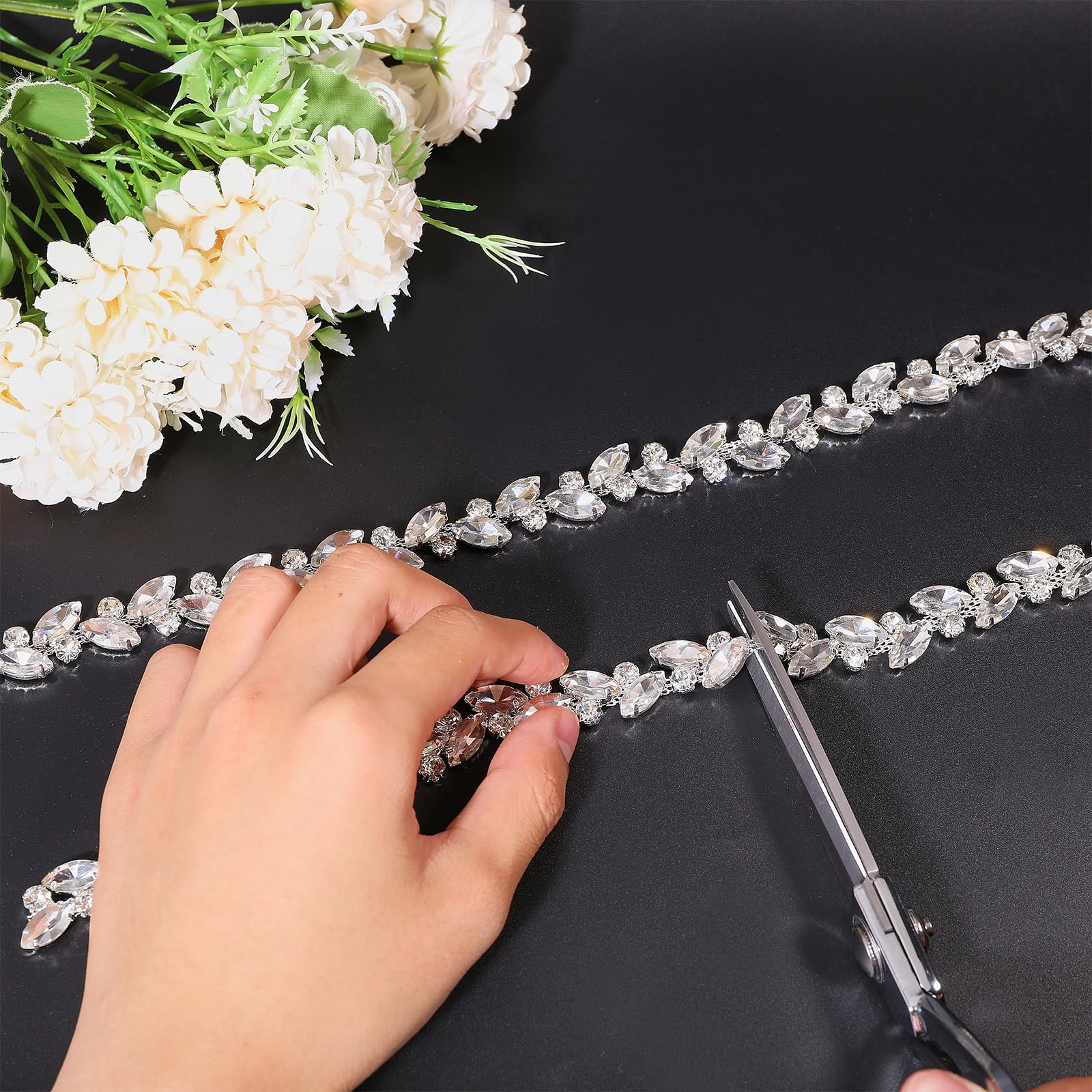 Collana Fulmine Cristalli Bianchi In ARGENTO 925 - K04NK08 - Foto 5